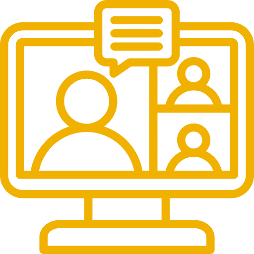 Home Connected Learning With Parent & Teacher icon-min