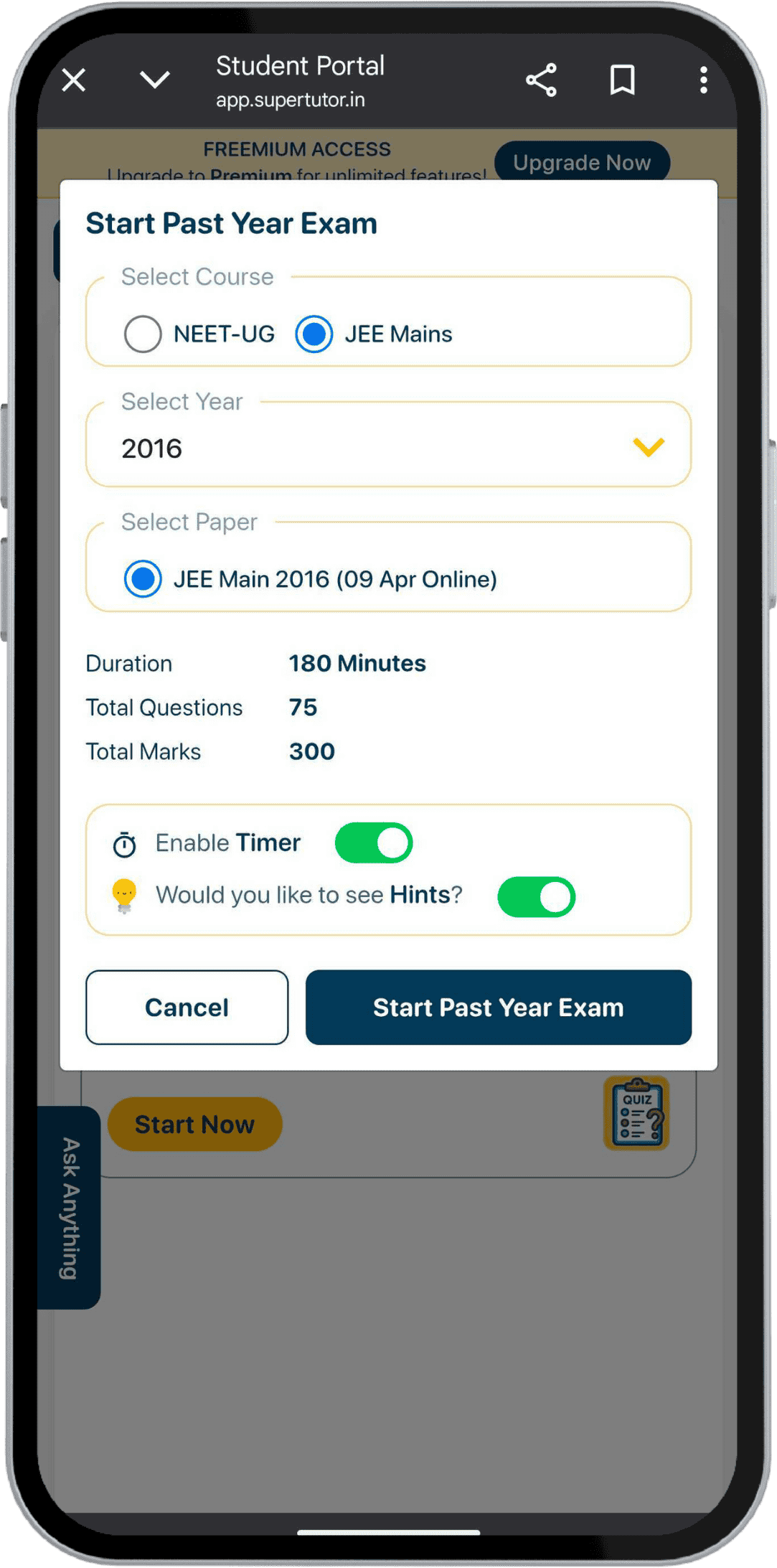 Start Learning Fast PYQs & DPPs