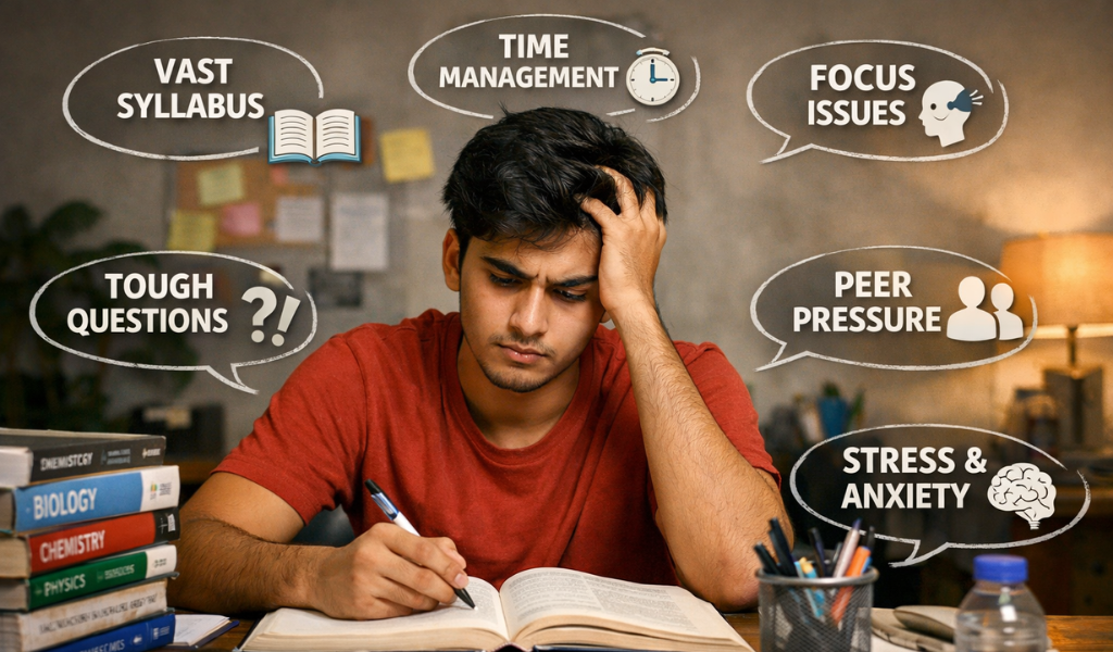 Common preparation challenges NEET students face during exam preparation