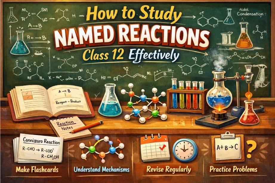Effective study methods for Class 12 named reactions in organic chemistry