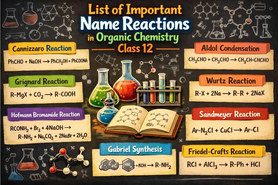 Important named reactions every Class 12 student should know