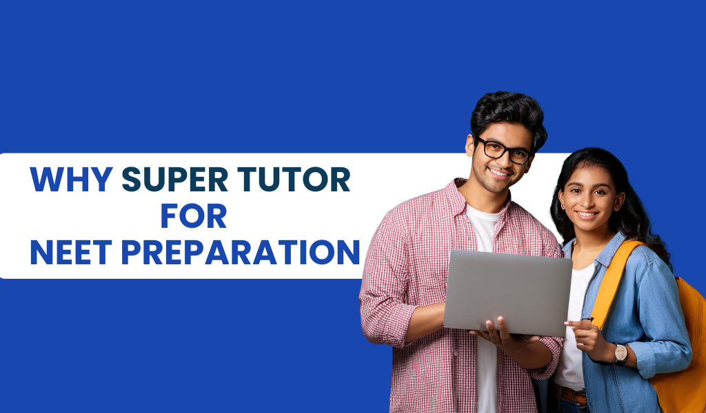 Students using a laptop for NEET preparation with Super Tutor